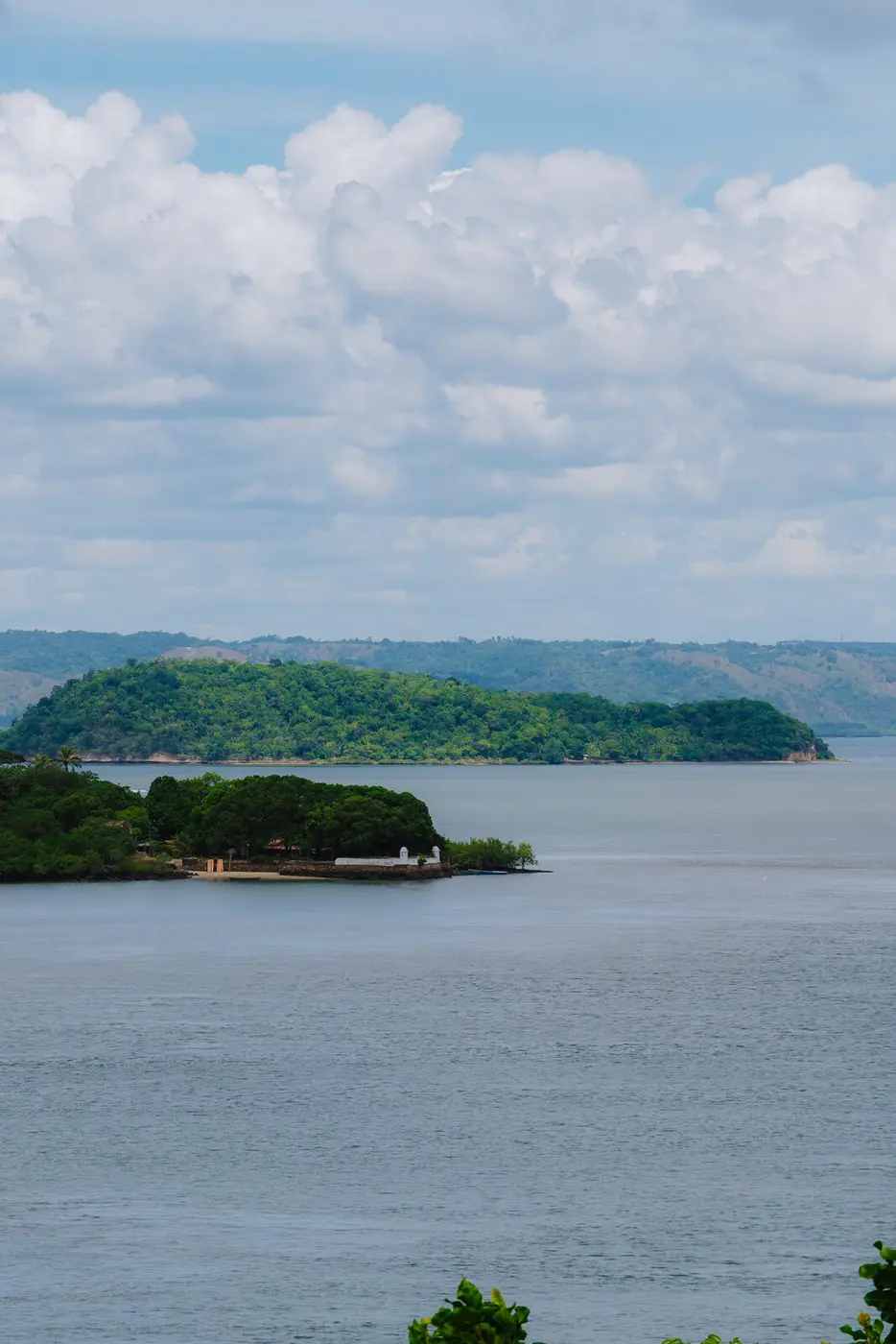 Ilhas da baía vistas da reserva
